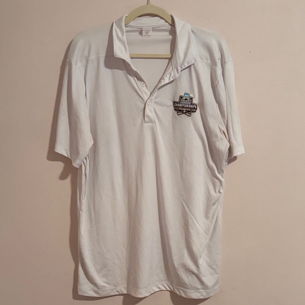 NCAA White Polo Shirt with Championship Logo